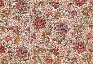 Flowers and Birds on a Background of Dotted Twigs by Oberkampf and Cie.